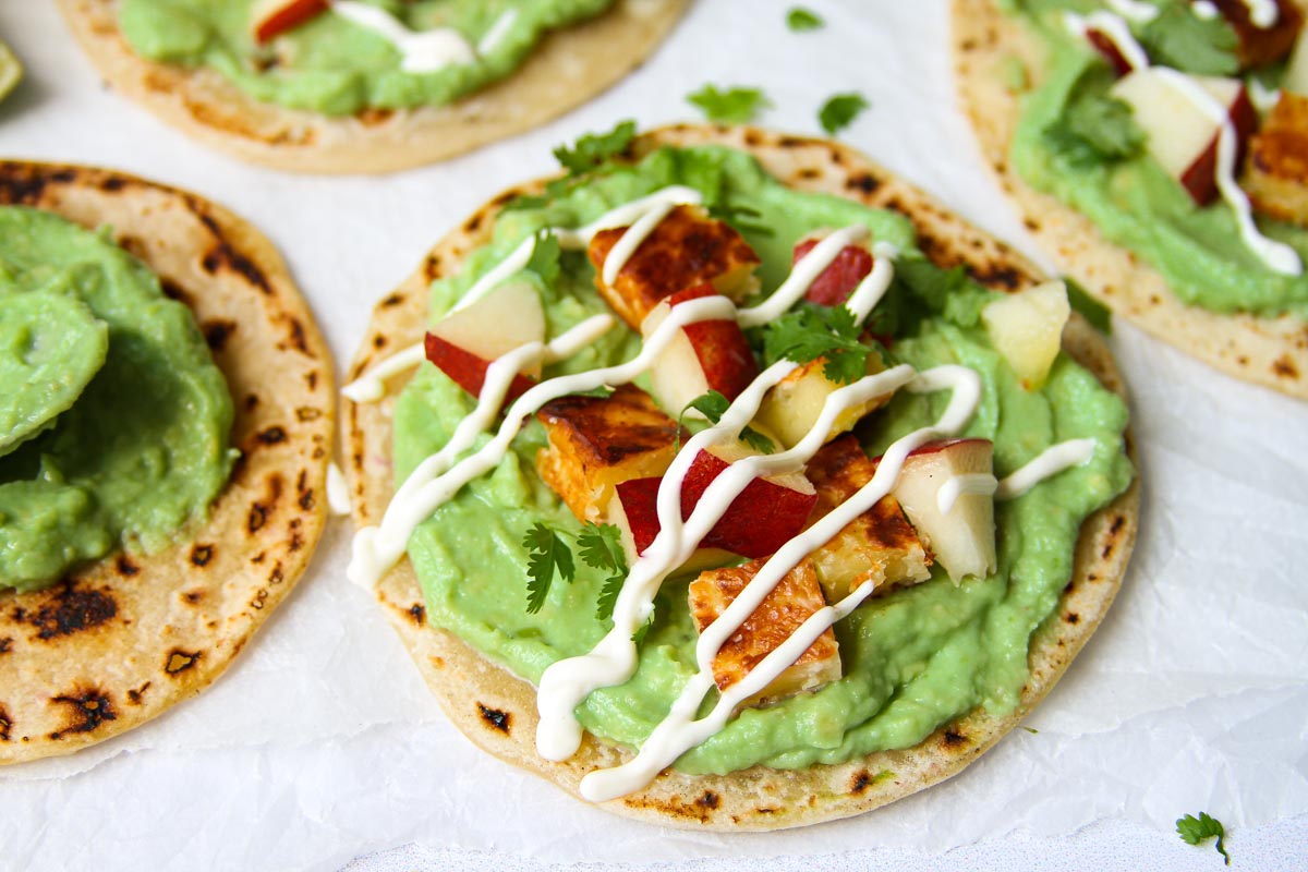 Halloumi Avocado Tacos recipe