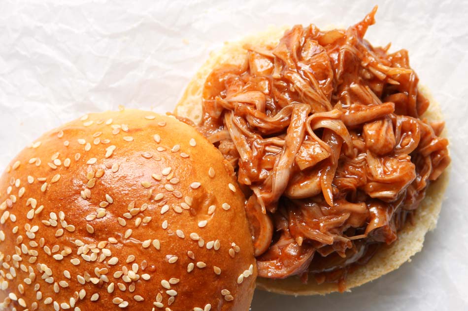 Pulled BBQ Jackfruit Sandwich