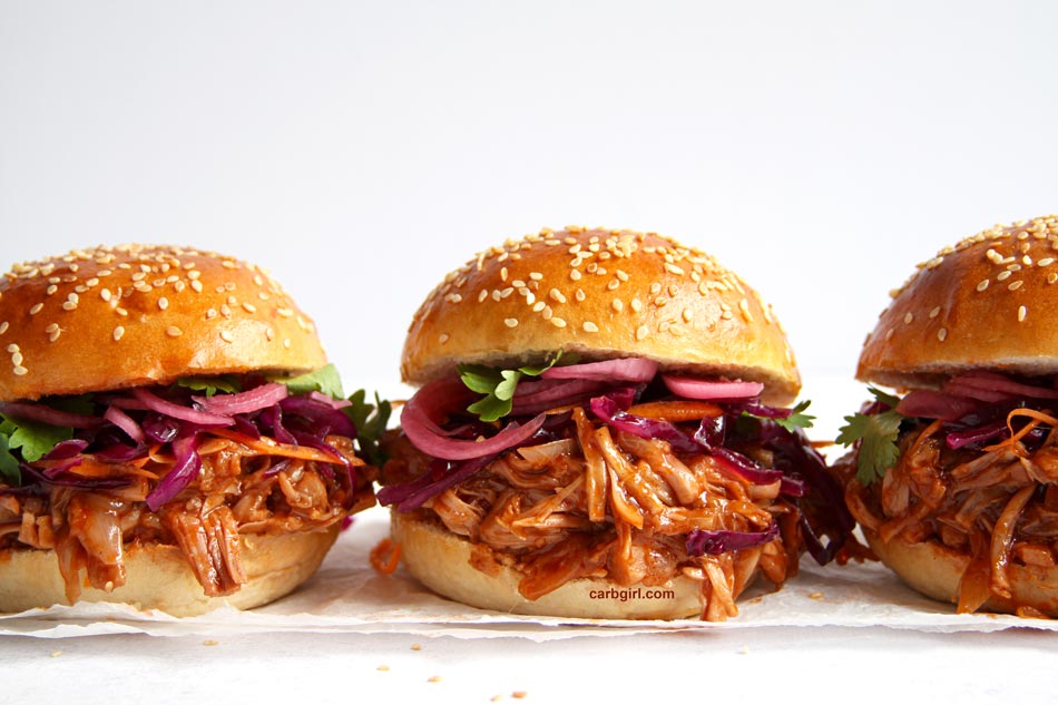 vegan pulled jackfruit sandwiches