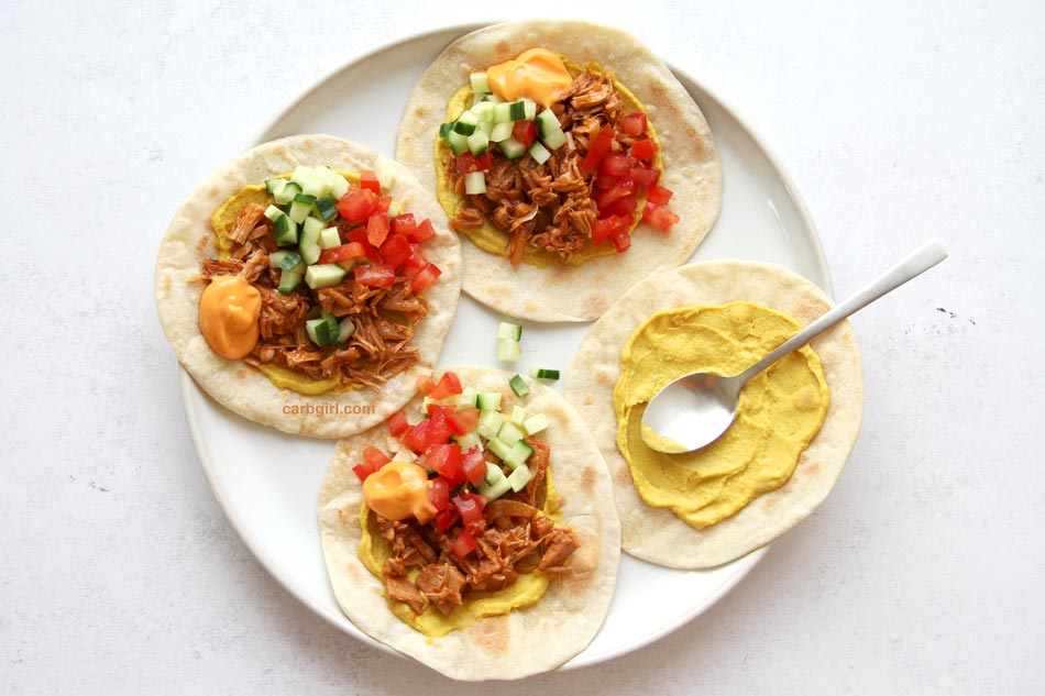 4 Pulled Jackfruit Tacos