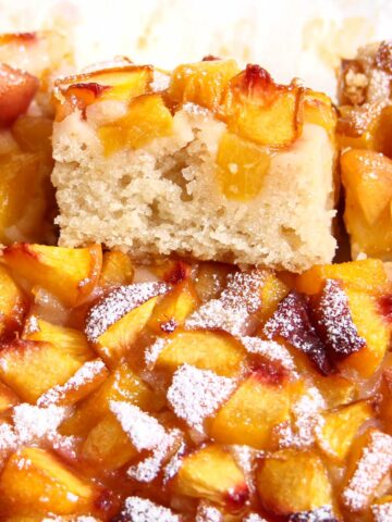 peach cake vegan