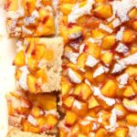 moist vegan peach cake