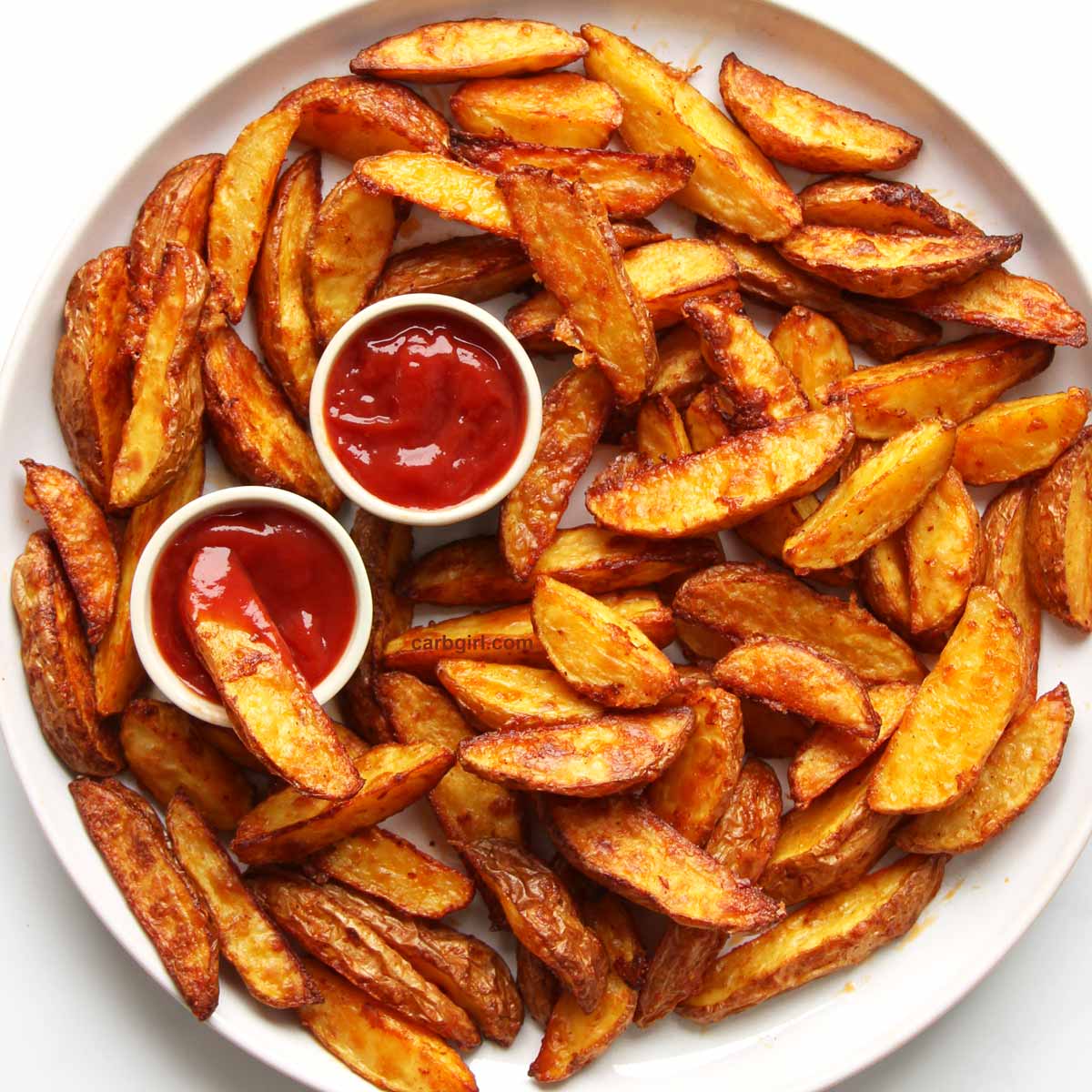 crispy baked potato wedges